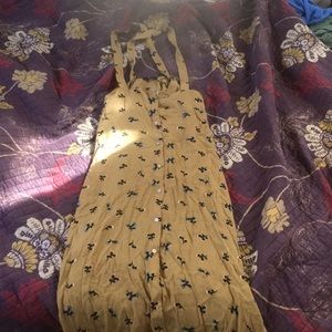 Button up overall skirt